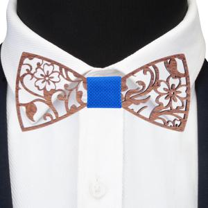 패션 참신 호두 나무 나비 넥타이 망 패션 꽃 중공 새겨진 나무 Bowtie 정장 웨딩 파티 수제 넥타이 넥타이
