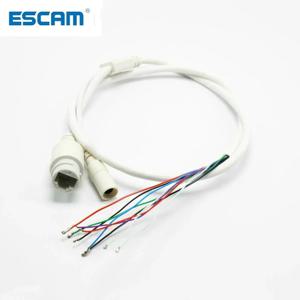 ESCAM 고품질 9 핀 IP 카메라 모듈 네트워크 케이블 피그 테일 80cm 1/2/3/6 PoE RJ45 DC12V 전원 공급 장치 4In1 방수 키트