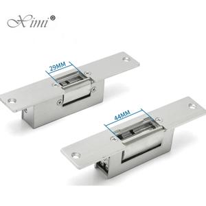 액세스 제어 시스템 용 전자 스트라이크 도어 잠금 장치 새로운 실패 보안 스테인레스 도어 12V DC 실패 보안 NO NC 잠금 장치