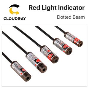 Cloudray 빨간색 점선 빔 라이트 650nm 5V 적외선 조정 가능한 레이저 모듈 로케이터 + 섬유 마킹 또는 절단기용 어댑터