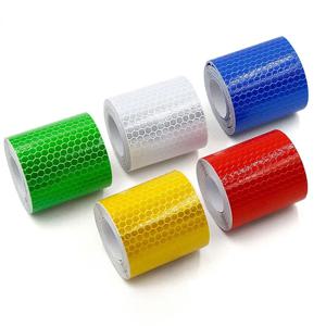 5cm x 3m Cinta Reflectante 반사 직물 반사판 테이프 반사 테이프 Adhesiva 자동차 자동차 필름 크리스탈 벌집 30 mm
