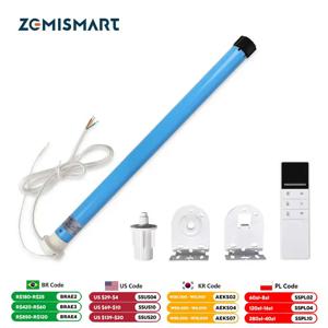 Zemismart WiFi 스마트 롤러 쉐이드 모터, 30mm 튜브용 Tuya Alexa Google 홈 음성 제어 1.1Nm 전기 엔진과 함께 작동