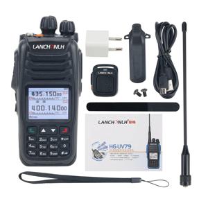 HG-UV79UV 블루투스 워키토키, VHF UHF 라디오, 휴대용 트랜시버, 항공 밴드 포함, 10W, 5km