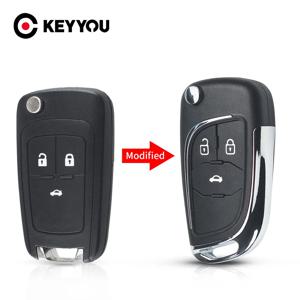KEYYOU Chevrolet Cruze Epica Lova Camaro 용 Opel Vauxhall Insignia Astra Mokka Buick 원격 자동차 키 쉘용 수정 키