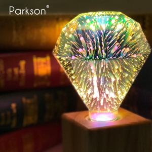 LED 3D 에디슨 조명 전구 E27 AC220V 빈티지 크리스마스 Ampoule 장식 전구 홈 거실 실내 조명에 대 한 다채로운 LED 램프