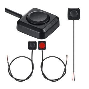 1Pc 순간 푸시 버튼 On Off 스위치 검정색 플라스틱 12V 24V 자동차 알람 버튼 DIY 손전등 표면 실장 미니 버튼 스위치