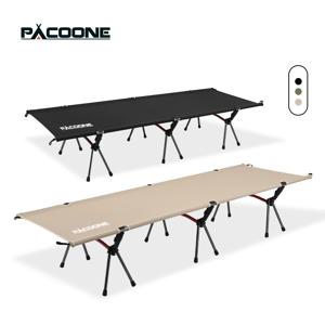 PACOONE 캠핑 침대 접이식 캠핑 침대 휴대용 야외 침대 성인 및 어린이를위한 편안한 슬리핑 침대 캠핑, 여행, RV