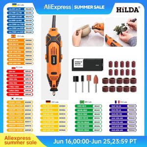 HILDA 200W 조각사 전기 드릴 조각 Dremel 로타리 도구 기계 새로운 스타일 가변 속도 미니 드릴 전동 공구
