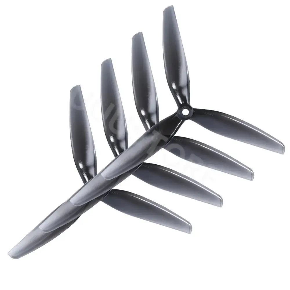 HQProp FPV RC 드론용 폴리카보네이트, 3 중 날 프로펠러, 밝은 회색 (2CW + 2CCW), 7X4X3 7040, 7 인치, 4 개