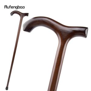 갈색 나무 단일 공동 패션 워킹 스틱 장식 Cospaly 지팡이 할로윈 메이스 목발 지팡이 Crosier 92cm