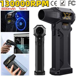 2024 미니 터보 제트 선풍기 강력한 공기 송풍기, 130000RPM 브러시리스 모터, 휴대용 덕트 선풍기, 풍속 터보 선풍기 먼지 건조기, 52 M/S
