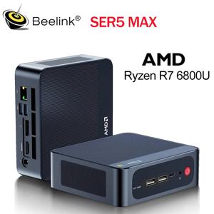 비링크 SER5 Max 미니 PC AMD 라이젠 7 6800U 4.7GHz DDR4 24GB/32GB SSD 500GB/1TB WiFi6 BT5.2 4K HD 1000M 데스크탑 지원