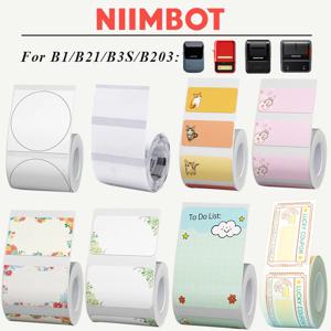 기존 Niimbot B21/B3S/B1/B203 색상 흰색 투명 메리 크리스마스 라벨 방수 가격 태그 선물 축제 장식