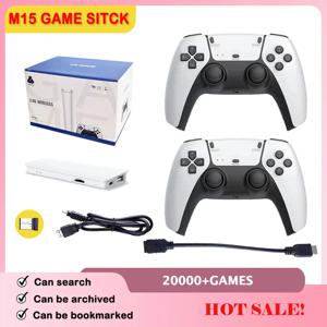 M15 게임 스틱 미니 TV 휴대용 게임 클래식 4K 레트로 게임 무선 컨트롤러 PS1 아케이드 용 HD 출력 게임 콘솔