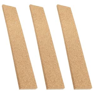 6 Pcs 두꺼운 접착 코르크 스트립 자연 게시판 메모 벽 장식 사무실 공급 Frameless 발표 Batten Bar
