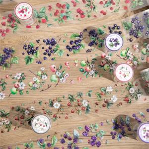 와일드 베리 마스킹 테이프, 스크랩북 DIY 종이, 일본 스티커, 장식 접착 테이프, 로트 당 1 개