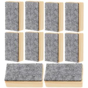 10 Pcs 칠판 분필 지우개 미니 화이트 보드 클리너 먼지가없는 칠판 와이퍼 사무용품 프리젠 테이션 액세서리 나무