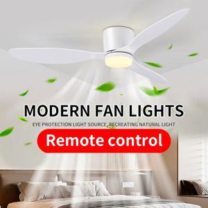 LED 조명 DC 모터 현대 천장 팬 주방 거실 식당 가정용 높은 풍량 원격 제어 펜던트 조명