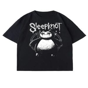 Anime Sleepknot T 셔츠 남성 여성 반팔 티셔츠 아메리칸 빈티지 Y2k 티셔츠 여름 탑 streetwear 남성 의류