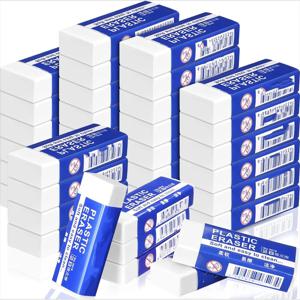 흰색 PVC 지우개 10개, 학교 스케치, 그림, 미술, 가정 및 사무실 사용을 위한 학생 그리기 도구