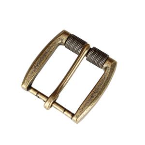 1 조각 40mm 솔리드 브래스 벨트 버클 남자 롤러 핀 버클 허리띠 헤드 가죽 공예 벨트 부품 액세서리 빈티지 버클