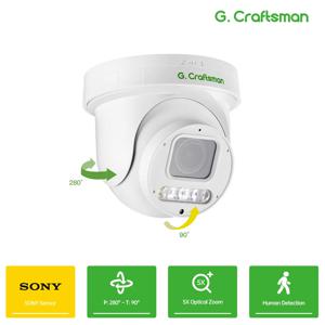 GC PS9, 5X POE PTZ, 2.7-13.5mm 줌, 8MP 5MP, S-ONY 오디오, RTMP, 감시, 보안, AI LED CCTV 비디오 G.Craftsman