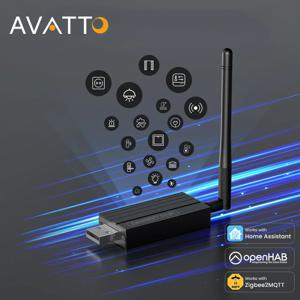 AVATTO Zigbee3.0 USB 동글 플러스 홈 어시스턴트와 호환되는 스마트 무선 게이트웨이 ZigBee2MQTT ZHA USB 게이트웨이 동글 스틱