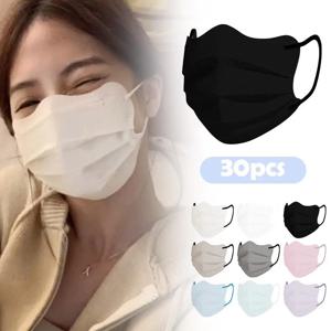 30pcs 일회용 얼굴 마스크 패션 방진 마스크 ​​나비 모양의 디자인 여성 여성 보호 일회용 얼굴 커버