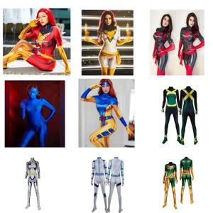 할로윈 X-men 코스프레 의상 X men Dark Phoenix Jean Grey 정장 Rogue Zentai Kitty Pryde Shadowcat Storm Mystique Bodysuit