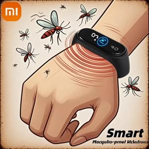 ‌ Xiaomi 모기 구충제 남녀공용 웨어러블 손목 밴드 가정 및 야외용 물리적 및 초음파 비 화학적 배터리 2개 포함