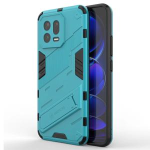 Xiaomi 13 5G용 킥스탠드 폰 커버, 낙하 방지 하드 PC 소프트 TPU 하이브리드 케이스 - 베이비 블루