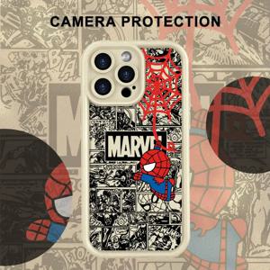 아이폰 14+ 16e 15Pro 12 13Pro 16 Pro Max 13 11 15 Plus 14 16+용 TPU 소프트 케이스 (핫 마블 스파이더맨)