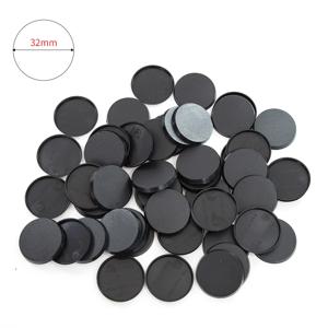 25mm/32mm/40cmm Wargames 테이블 게임을위한 라운드 플라스틱 모델베이스 Diy 장난감 미니어처 모델 사람들베이스 20pcs/40pcs/60pcs