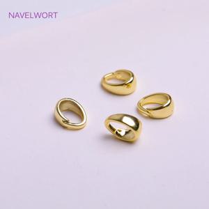 18K 골드 도금 황동 좁은 테이퍼 솔더 온 펜던트 보석, 보석 목걸이 용 물방울 모양 Bailes 액세서리 만들기