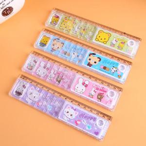 만화 플라스틱 눈금자, 재미있는 미로 + 퍼즐 게임 플라스틱 눈금자, 15cm 게임 퍼즐 눈금자, 카와이 학교 용품, 1 개