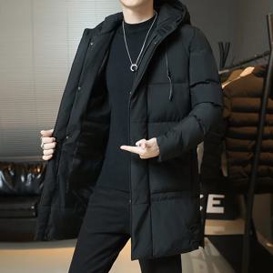 남성용 두꺼운 다운 재킷, 따뜻한 파카, 화이트 덕 다운 코트, 겨울 스노우 오버코트,-30 도, 2024, 신상 캐주얼