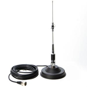 자동차 광대역 동축 케이블 안테나 대형 자기 장착 베이스 144/430 MHZPL259 5M UHF 남성, 12CM