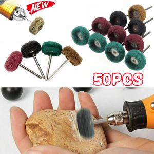 1 가방 나일론 버핑 연마 휠 미니 드릴 연마 브러시 수색 패드 Dremel 로타리 도구 액세서리 용 2.35mm/3mm 생크