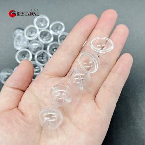0.67/0.68Inch 50 개/몫 매우 작은 17MM 미니 작은 빈 플라스틱 공 캡슐 장난감 서프라이즈 볼 컨테이너 소품 페인트 볼