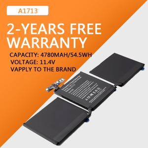 Apple MacBook Pro 13인치 A1708 2016-2017년 MPXQ2LL/A EMC2978 EMC3164 MLL42LL/A 020-00946용 A1713 노트북 배터리