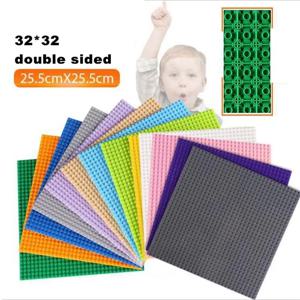 클래식 양면 베이스 플레이트, 32x32 16x32 도트 빌딩 블록 베이스 플레이트, DIY 플라스틱 다채로운 클래식 벽돌 호환 어린이 장난감