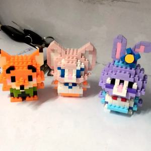 디즈니 스티치 빌딩 블록 애니메이션 카와이 만화 미니 액션 어린이 피규어 블록 벽돌 조립 DIY 장난감 어린이를위한 선물