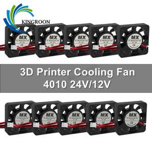 1~10pcs 3D 프린터 냉각 팬 4010 DC 24V 12V 송풍기 40X40 X 10mm 유압 베어링 브러시리스, 도매 3D 프린터 쿨러 팬