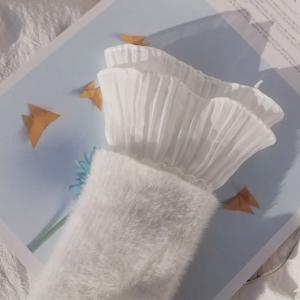 자외선 차단 스웨터 장식 흉터 커버, 팔 커버, 분리형 슬리브 커프스, 레이스 커프스, 팔꿈치 러플, 가짜 소매, 1 쌍