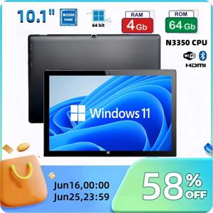 뜨거운 판매 64Bit AR40 10.1 인치 Windows 11 태블릿 PC 4GB RAM 64GB ROM Intel N3350 CPU 1920*1200 해상도 듀얼 카메라 WIFI