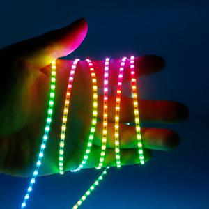 DC5V/12V RGB 드림 컬러 변경 LED 스트립 조명 WS2812 2020 매우 좁은 2.7mm 160Leds/m 스마트 개별적으로 주소 지정 가능 자리