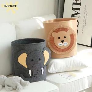 PANGDUBE 아기 펠트 보관 양동이, 다기능 아기 기저귀 정리함, 어린이 장난감 보관 기저귀 스태커 및 캐디, 35*35cm
