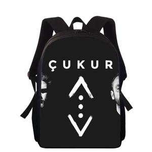 Cukur Show TV 3D 인쇄 어린이 배낭 초등 학교 가방, 소년 소녀 백팩, 학생 학교 책 가방, 16 인치