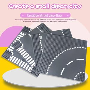 베이스 플레이트 32*32 빌딩 블록 세트 도시보기 교통 도로 피규어 건설 장난감 벽돌 도트 어린이를위한 플라스틱 베이스 플레이트