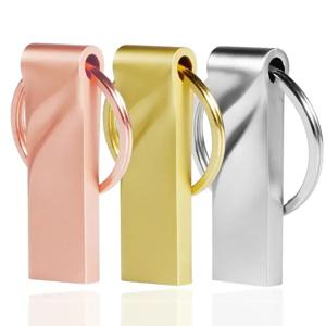 로즈 골든 USB 플래시 드라이브 64GB 고속 메모리 스틱 무료 키 링 펜 드라이브 32GB 크리 에이 티브 선물 Pendrive 실버 U 디스크